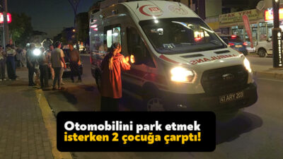 Kocaeli'de aracını park etmek için geri geri giden sürücü 2
