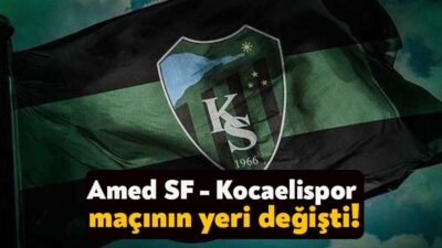 Trendyol 1. Lig'de Amed Sportif Faaliyetler ile Kocaelispor arasında oynanacak