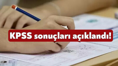 Kamu Personeli Seçme Sınavı’nın sonuçları bugün açıklandı.