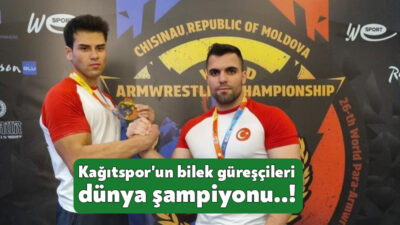 Kocaeli Büyükşehir Belediye Kağıtspor'un başarılı bilek güreşçileri, milli forma