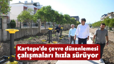 Kartepe Belediyesi; Ataevler Özgürlük Caddesi Yürüyüş Yolu, İstasyon ışıklar çevre