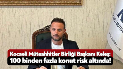 Kocaeli Müteahhitler Birliği Başkanı Oğuzhan Keleş, 17 Ağustos 1999 Marmara