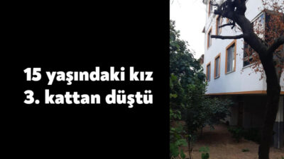 Kocaeli'nin Körfez ilçesinde 3. kattan düşen 15 yaşındaki kız ağır