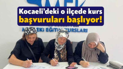 Derince Belediyesi’nin meslek eğitim kurslarında başvurular başlıyor. 2 Eylül’de başlayacak