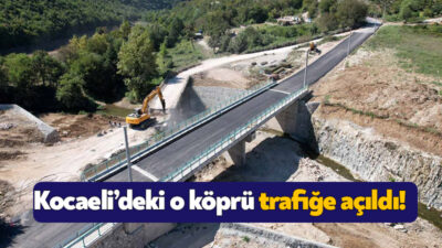 Kocaeli Büyükşehir Belediyesi’nin Gebze Duraklı ile Körfez Alihocalar mahallelerini ayıran