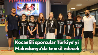 Kocaeli Yüzme Kulübü'nün 6 milli sporcusu, 2 teknik adamla Türkiye'yi