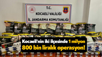 Kocaeli'nin İzmit ve Darıca ilçelerinde iş yerinde yapılan operasyonda, piyasa