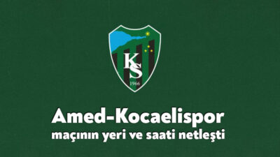 Trendyol 1. Lig ekiplerinden Kocaelispor, 2 Eylül Pazartesi günü saat