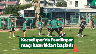 Kocaelispor, Trendyol 1. Lig'in 2. haftasında karşılaşacağı Pendikspor maçı hazırlıklarına