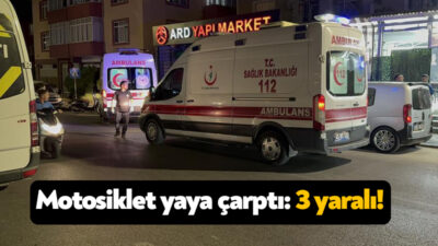 Kocaeli'nin Darıca ilçesinde motosikletin yayaya çarpması sonucu meydana gelen kazada