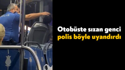 Kocaeli'nin İzmit ilçesinde şehir içi yolu otobüsünde sızan şahıs bir
