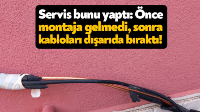 Kocaeli’deki bir servis firması klima kurulumu için vatandaşa zor anlar