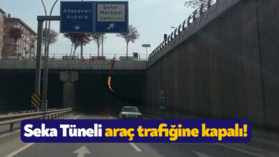 Kocaeli Büyükşehir Belediyesi Seka Tüneli’nin içerisinde bakım ve onarım çalışması