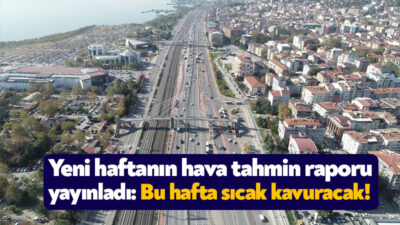 Meteoroloji Genel Müdürlüğü Kocaeli’nin yeni haftadaki hava tahmin raporunu yayınladı.