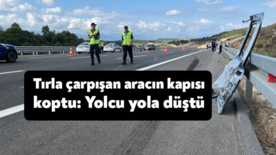 Kuzey Marmara Otoyolu Kocaeli geçişinde tırla çarpışan hafif ticari aracın