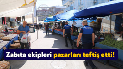 Derince Belediyesi Zabıta Müdürlüğü ekipleri kent genelindeki denetlemelerine semt pazarlarında