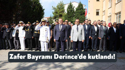 Derince’de 30 Ağustos Zafer Bayramı’nın 102. yıl dönümü, coşku ve