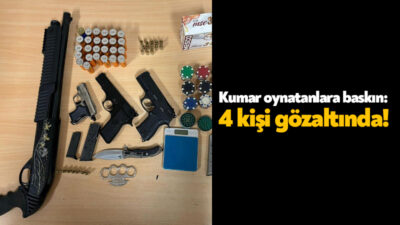 Kocaeli'nin Derince ilçesinde umuma açık yerlerde kumar oynatılmasına ilişkin yapılan