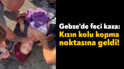Kocaeli'de trafiğe kapalı alanda hızlı giden motosiklet kaza yaptı. Motosiklette