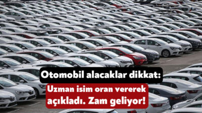 Otomobil almak isteyenlere uzman isimden kötü haber geldi. Gazeteci Emre