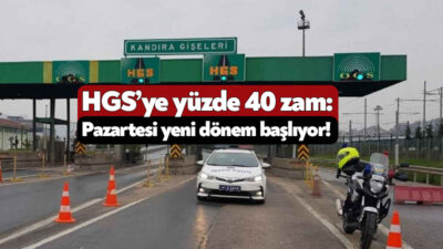 Hızlı Geçiş Sistemi’nde pazartesiden itibaren yeni bir uygulama başlayacak. HGS’deki