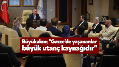 Kocaeli Büyükşehir Belediye Başkanı Tahir Büyükakın, batının İsrail'in Gazze'deki uygulamalarına