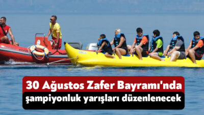 Kocaeli'de 30 Ağustos Zafer Bayramı dolayısıyla "Açık Su Yüzme Şampiyonası,