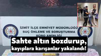 Kocaeli'nin İzmit ilçesinde kuyumcudan 120 bin TL değerinde sahte altın