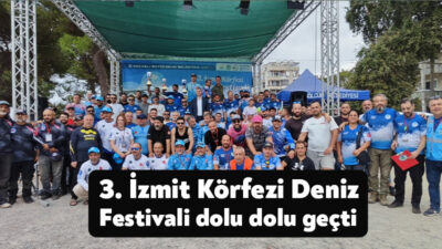 Gölcük Yüzbaşılar sahilinde gerçekleşen 3. İzmit Körfezi Deniz Festivali, balık