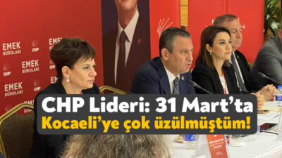 Cumhuriyet Halk Partisi Genel Başkanı Özgür Özel bugün saat 16.00’da