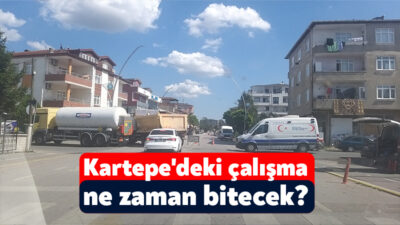 Kartepe’nin Ertuğrul Gazi Mahallesi’nin araç trafiğine kapalı olması trafikte aksaklıkların
