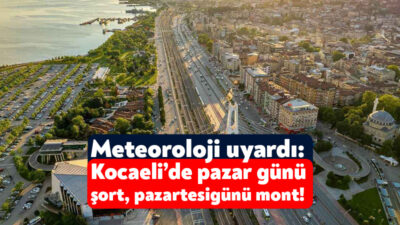 Kocaeli’deki sıcak hava bu pazar sona eriyor. Pazartesi gününden itibaren