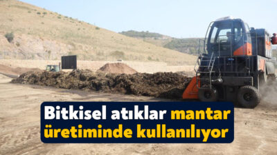 Kocaeli'nin Körfez ilçesinde kurulan Kompost Üretim Tesisi'nde pazar yerlerinden, park
