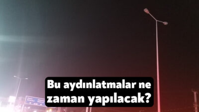 Kocaeli D-130 Karayolu üzerinde bulunan aydınlatmaların bir bölümü çalışmıyor. Uzun