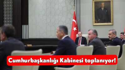 Cumhurbaşkanı Recep Tayyip Erdoğan'ın başkanlığındaki Kabine Toplantısı bugün Beştepe’de yapılacak.