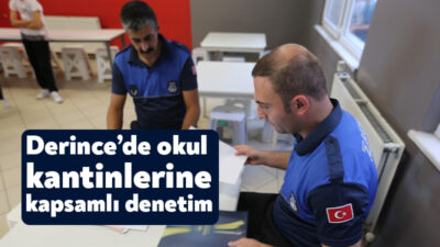Derince Belediyesi Zabıta Müdürlüğü ekipleri, yeni başlayan eğitim- öğretim yılı