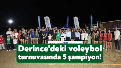 Derince Belediyesi’nin Harikalar Sahili’nde düzenlediği Plaj Voleybolu Turnuvası üç gün