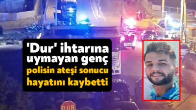 Kocaeli'nin Gebze ilçesinde 'dur' ihtarına uymayarak plakasız motosikletiyle kaçan genç,