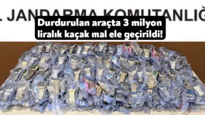 Kocaeli’de jandarma ekipleri tarafından durdurulan iki araçta yapılan aramada piyasa