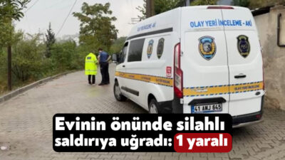 Kocaeli'nin Çayırova ilçesinde bir şahıs evinin önünde silahlı saldırıya