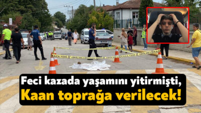 Kartepe’de meydana gelen kaza sonrasında yaşamını yitiren 13 yaşındaki Kaan,