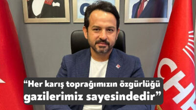CHP İzmit İlçe Başkanı Gökhan Ercan, 19 Eylül Gaziler Günü