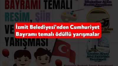 İzmit Belediyesi, 29 Ekim Cumhuriyet Bayramı kapsamında ilkokul, ortaokul ve