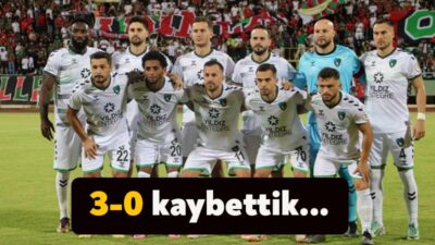 Kocaelispor, Amed Sportif Faaliyetler ile deplasmanda mücadele etti. Şanlıurfa 11