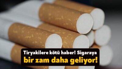 Sigara fiyatlarına, son iki ayda iki farklı zam gelmesine rağmen