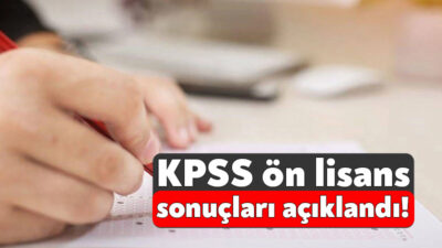 Kamu Personeli Seçme Sınavı ön lisans sonuçlar açıklandı.