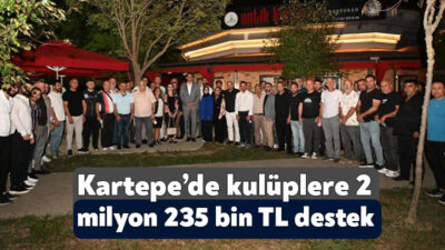 Kartepe'de düzenlenen programda 20 amatör futbol kulübüne ve 21 spor