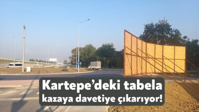 Kartepe’de Yıldız Entegre Stadyumu ile Sakıp Sabancı Caddesi yolunun birleştiği