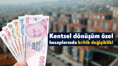 Çevre, Şehircilik ve İklim Değişikliği Bakanlığı, kentsel dönüşüm özel hesapları