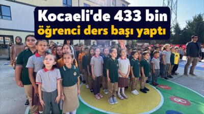 Kocaeli'de 433 bin öğrenci, 29 bin 200 öğretmenin rehberliğinde ders